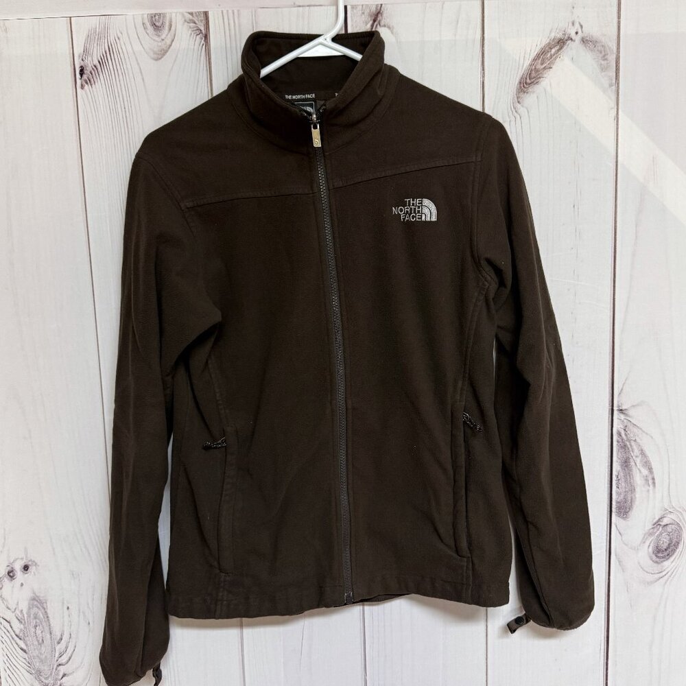 The North Face Full Zip Fleece Jacket Women’s Medium Brown‎ GUC